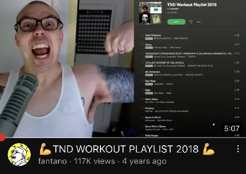 TND Workout Playlist 2018 GED $137 VENGEANCE VENGEANCE [FEAT. COOLEST MONKEY IN THE he Gok THE ВОСК OF Real Nega Rage 0% Kind of 5:07 TND WORKOUT PLAYLIST 2018 fantano views 4 years ago