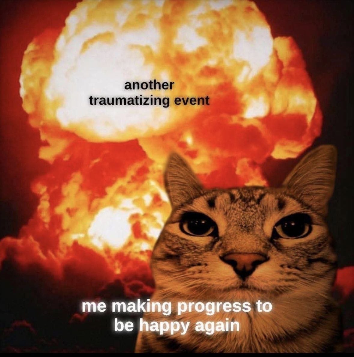 me making progress to be happy again