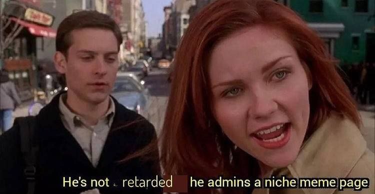 Нез not retarded he admins a niche meme page