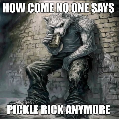 HOW МО:ОМЕ SAYS и’ PICKLE RICK ANYMORE