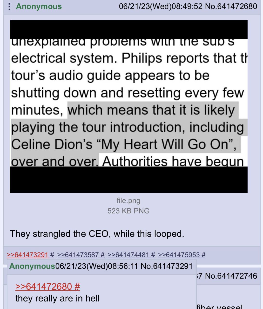 Anonymous 06/21/23(Wed)08:49:52 No.641472680 electrical system. Philips reports that tour’s audio guide appears to be shutting down and resetting every few minutes, which means that it is likely playi