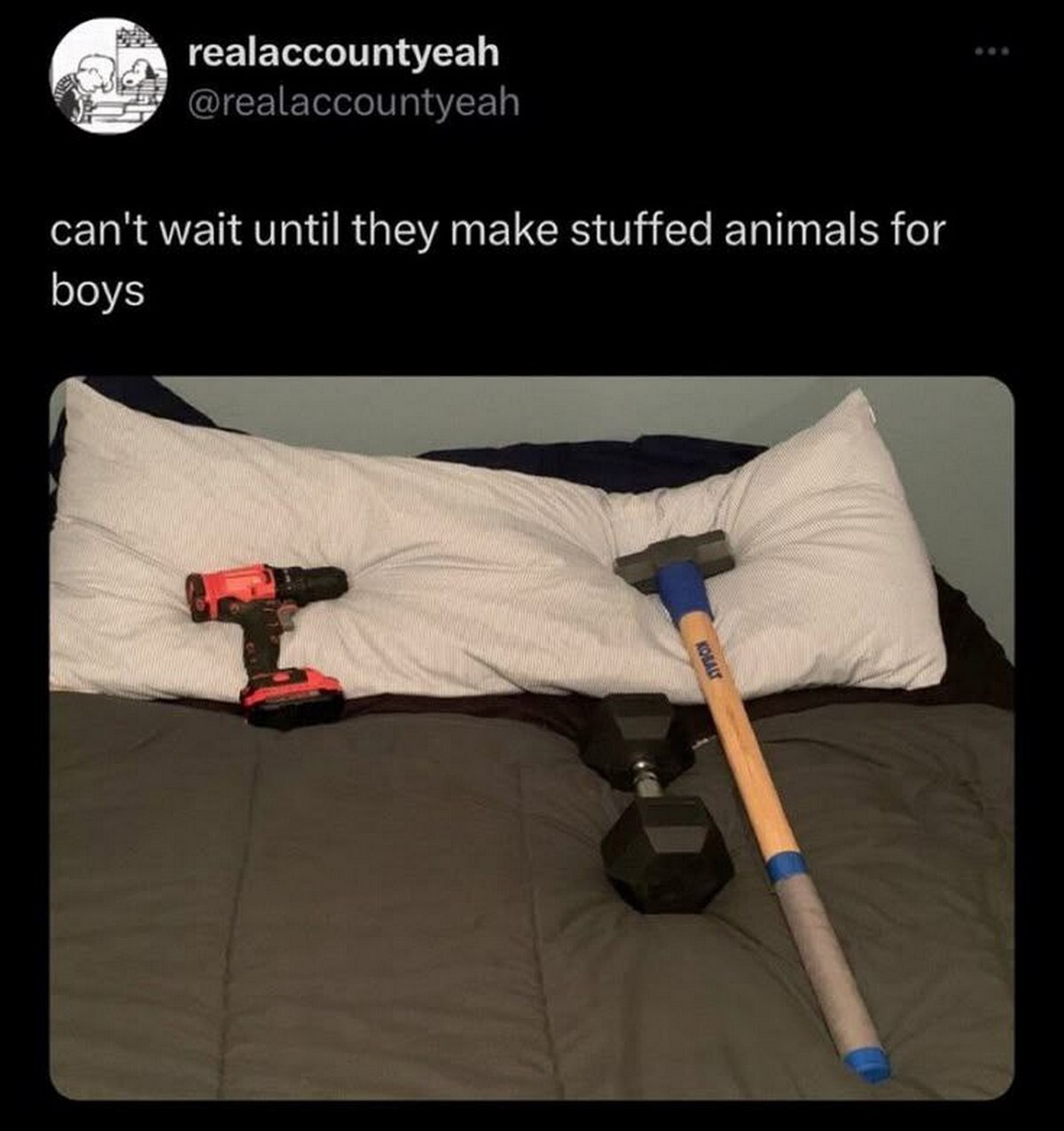 realaccountyeah @realaccountyeah can't wait until they make stuffed animals for boys