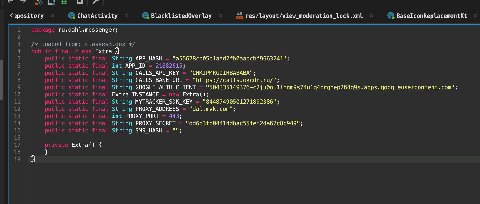 spository ChatActivity res/Layout/view_moderation_lock. xml ru.dahl.messenger; classes3.dex /ж from: Extra String APP_HASH "a55678cc@5claad2fb@aaccbf9663241"; int APP_ID 21882615; String CALLS_API_KEY