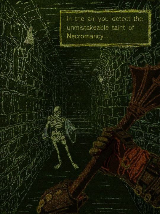 3+ 2 In the you detect the unmistakeable taint Necromancy... 1” i if i LAR И