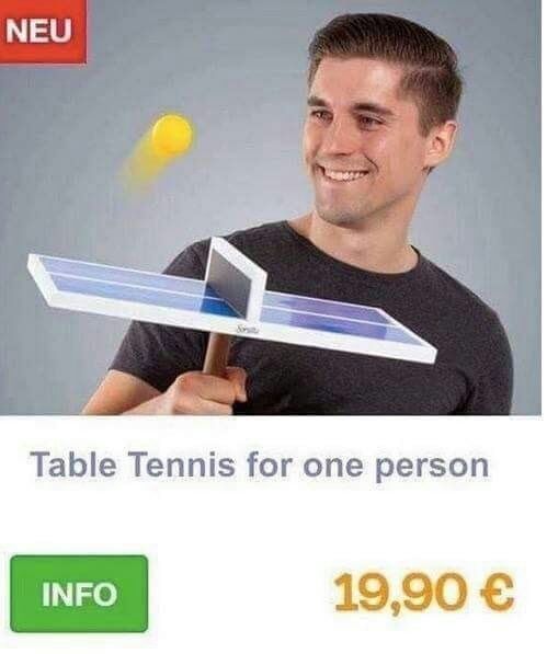 NEU A Table Tennis for one person 19,90 INFO