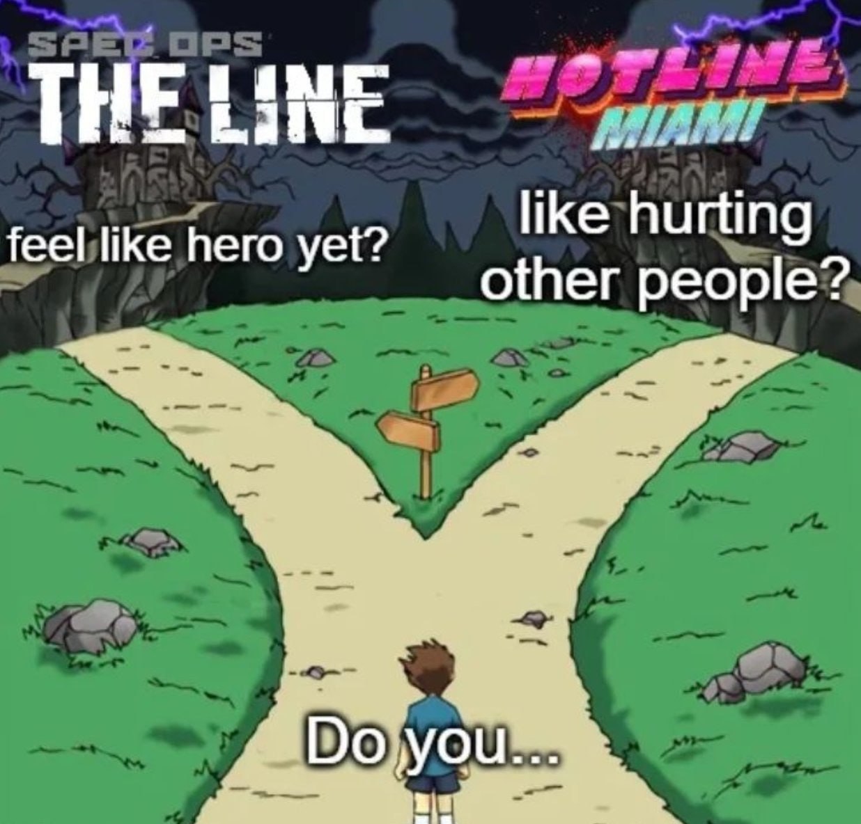THE Line feel like hero yet? like hurting other people?