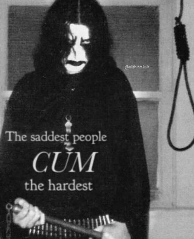 The saddest people CUM the hardest