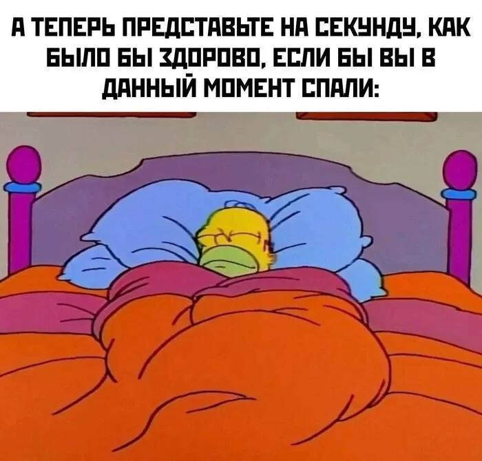 А ТЕПЕРЬ ПРЕДСТАВЬТЕ НА СЕКУНДУ, КАК БЫЛО БЫ ЗДОРОВО, ЕСЛИ БЫ ВЫ В ДАННЫЙ МОМЕНТ СПАЛИ: