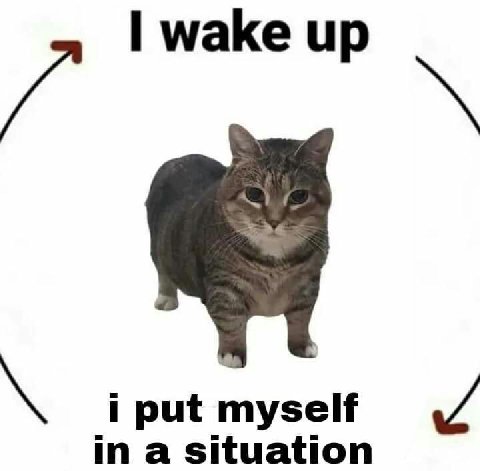 wake up in a situation put myself