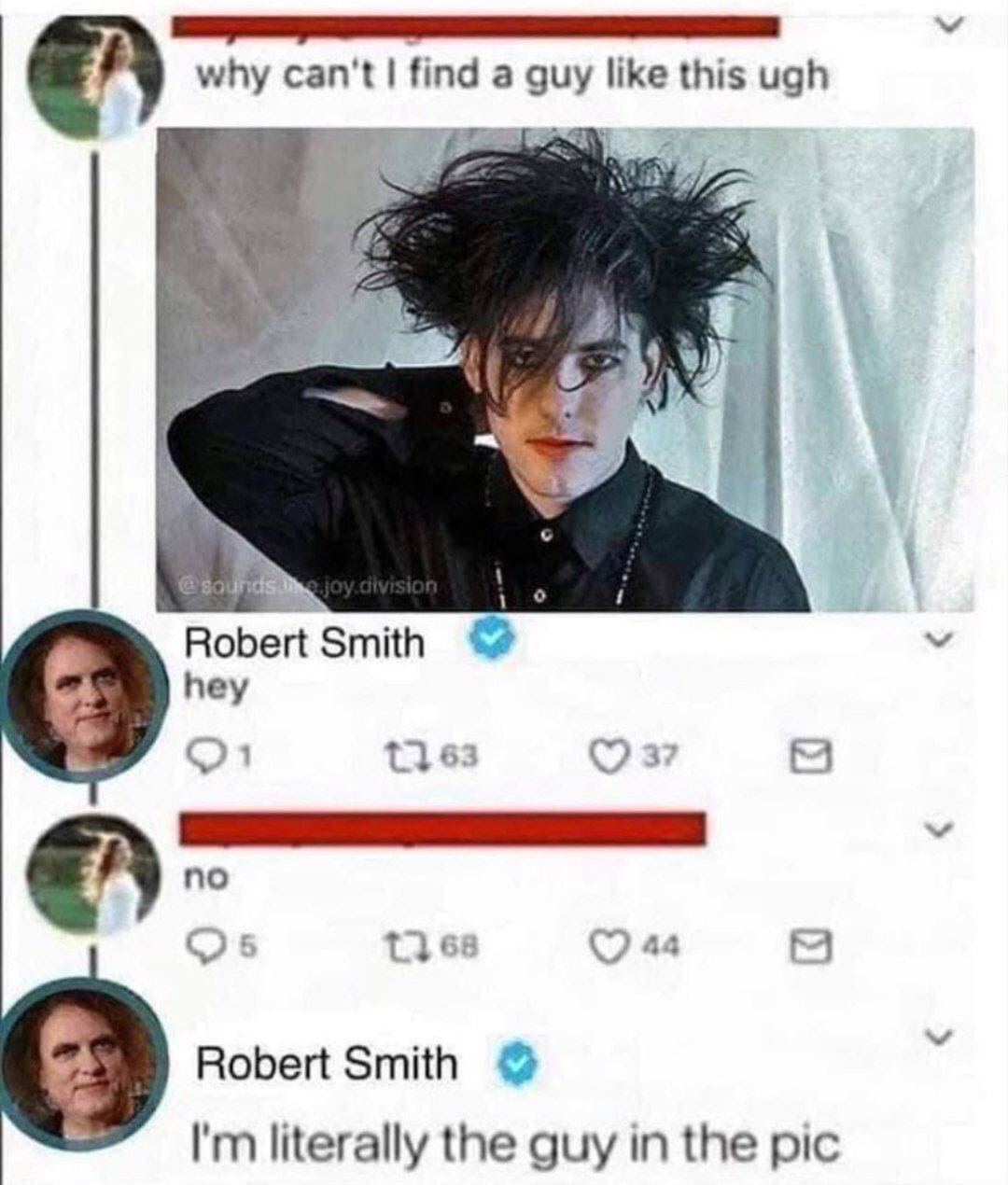 why find a like this ugh Smith hey по 68 a Robert Smith literally the guy in the pic