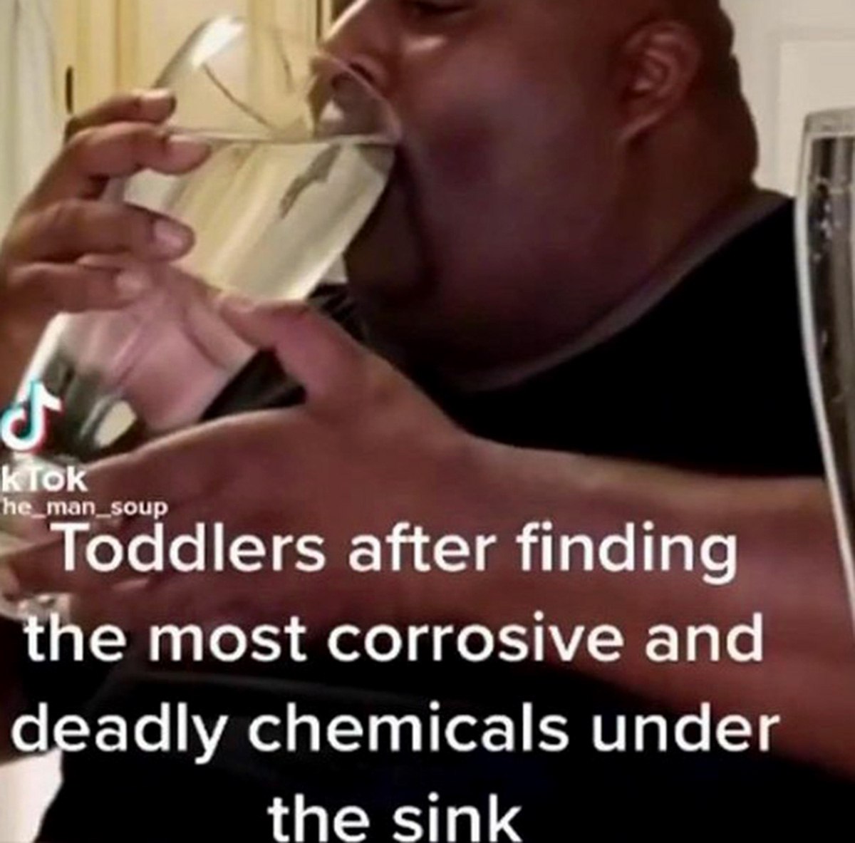 К\ок Toddlers after finding the most corrosive and deadly chemicals under the sink