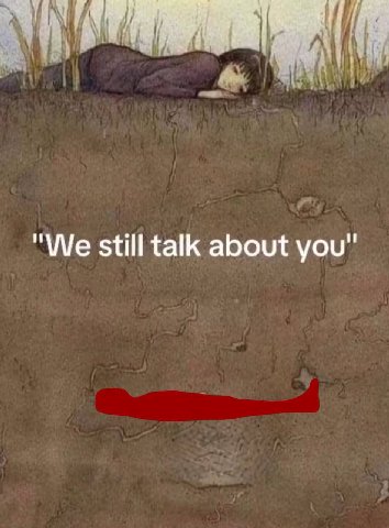 "We still talk about you"