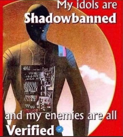 idols are Shadowbanned my Verified