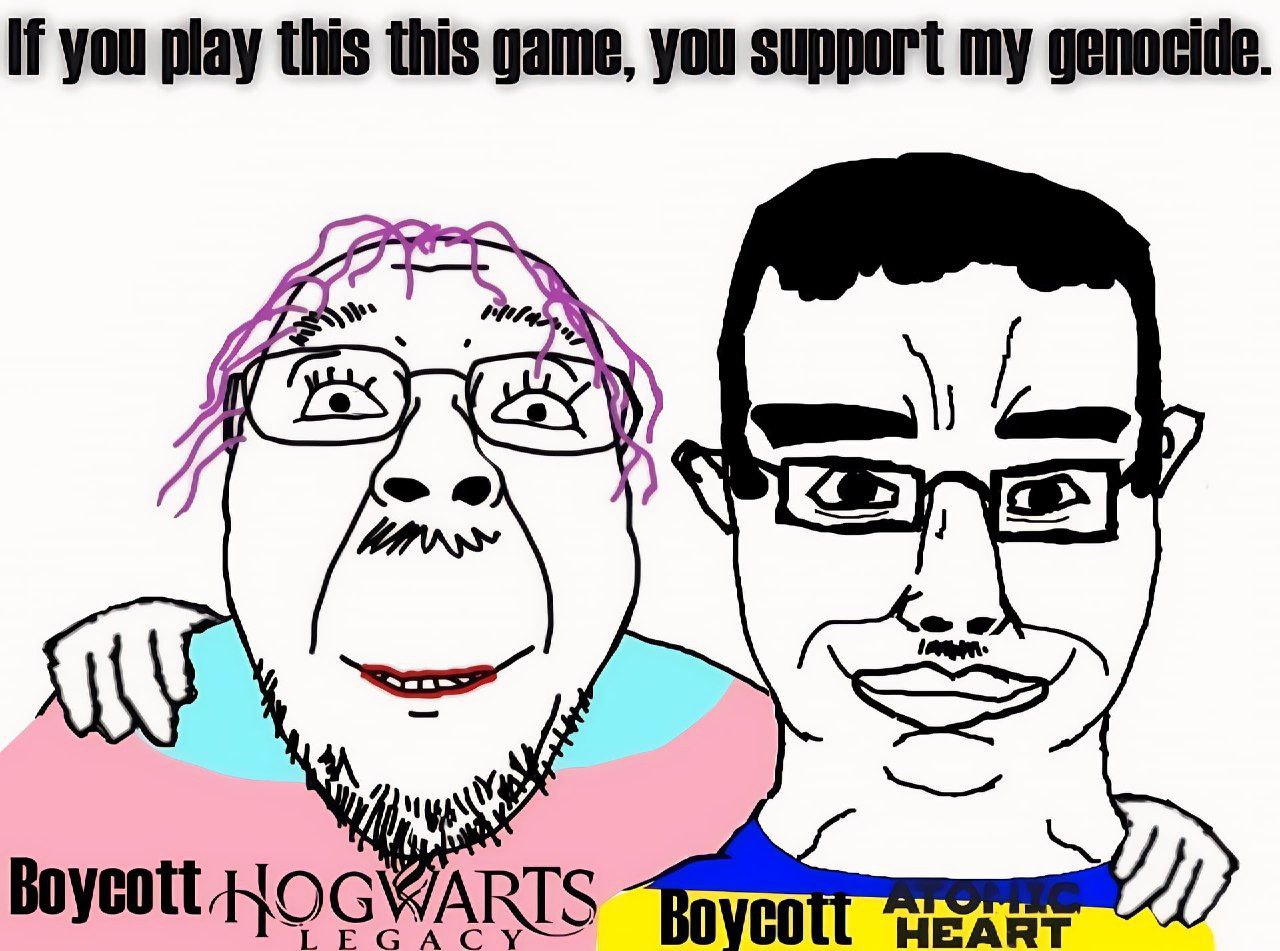 If you play this this game, you support my genocide. ANY Boycott HOGWARTS