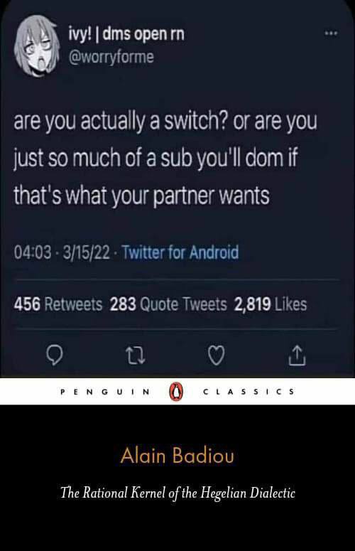 ivy! dms ореп аге yYOL aciua а you so NLC 4a sub уси com If that wnat уси" wents 456 283 2,819 СГАЗЗИС 5 PEN GUIWN 0 The Rational Kernel the Hegelian Dialectic