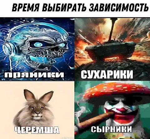 ВРЕМЯ ВЫБИРАТЬ ЗАВИСИМОСТЬ 1 a 72 СУХАРИКИ и.