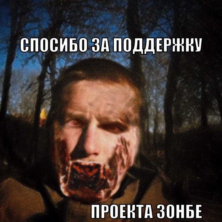 СПОСИБО ЗА ПОДДЕРЖКУ 2 4 4 ПРОЕКТА ЗОНБЕ