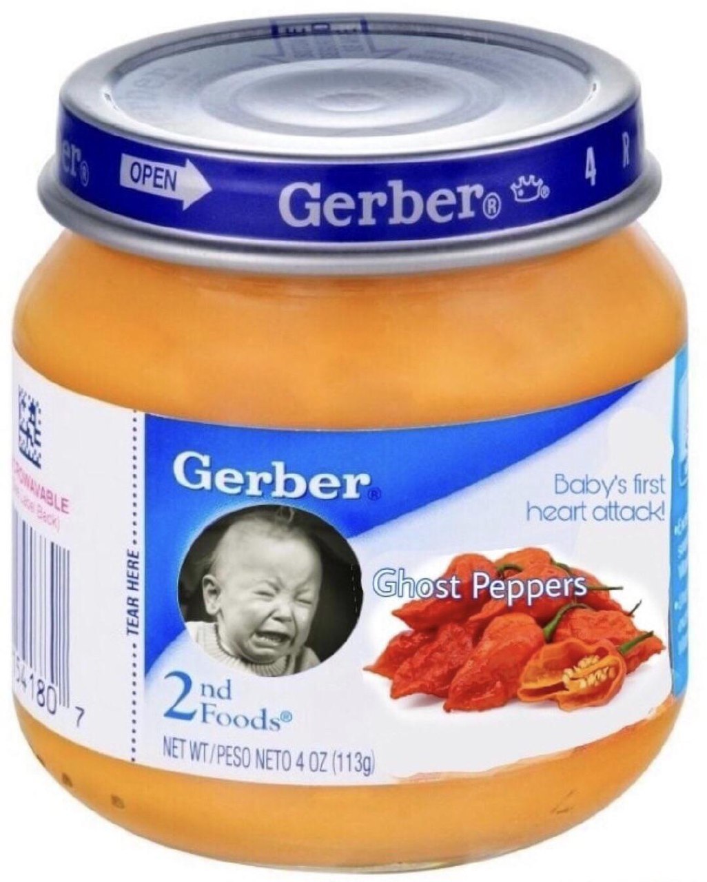 Gerber Baby's first heart attack! Peppers Foods® NET NETO 4 02