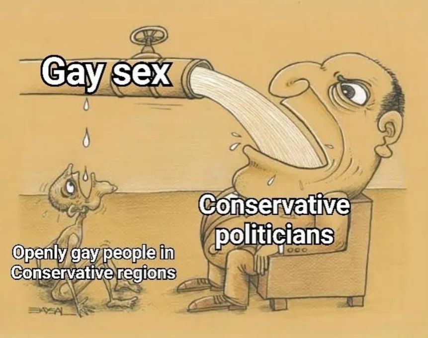 A Conservative politicians gay people in Conservative regions