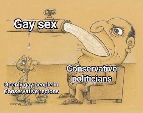 A Conservative politicians gay people in Conservative regions
