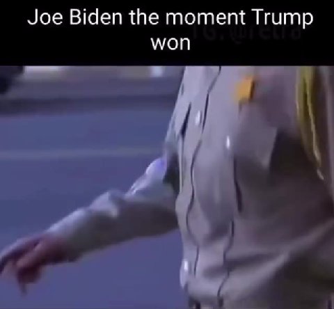 Joe Biden the moment Trump