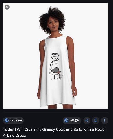 Redbubble Today Will Crush my Greasy Cock and Balls with a Rock A-Line Dress