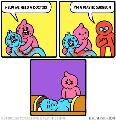 HELP! WE NEED А DOCTOR! A PLASTIC SURGEON @;8 MRLOVENSTEIN.COM