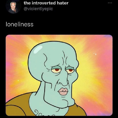 the introverted hater @violentlyepic loneliness