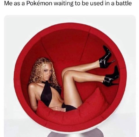 Me as а Pokémon waiting to be used a battle