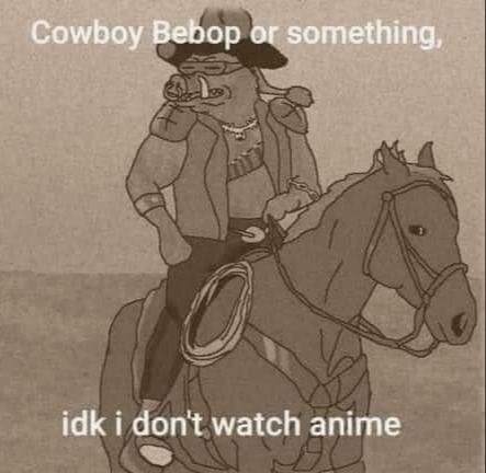 Cowboy Bebop or something, idk dont watch anime