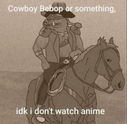 Cowboy Bebop or something, idk dont watch anime