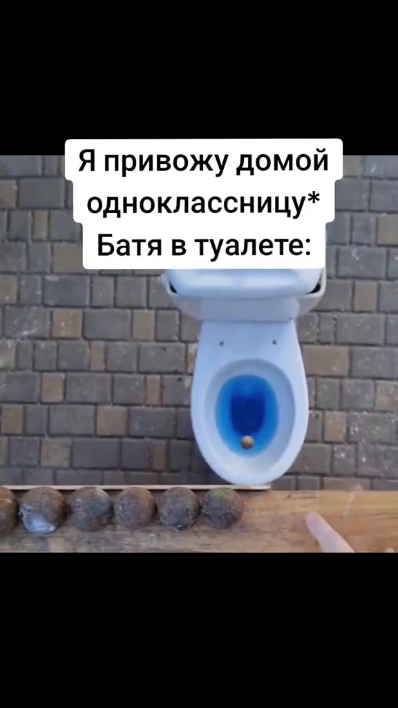 _ Я привожу домой . чт одноклассницу* + вы Батя в туалете: Fs