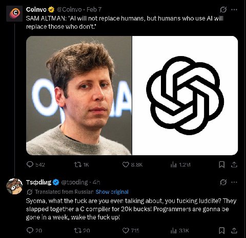 2021: AI will replace humans! Luddites! The world is gonna BURN! You WILL have no job! HAHAHA!
2022: AI will replace humans!
2023: AI will replace humans!
2024: AI will replace humans!
2025: AI will r