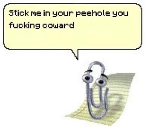 Stick in your peehole you fucking coward
