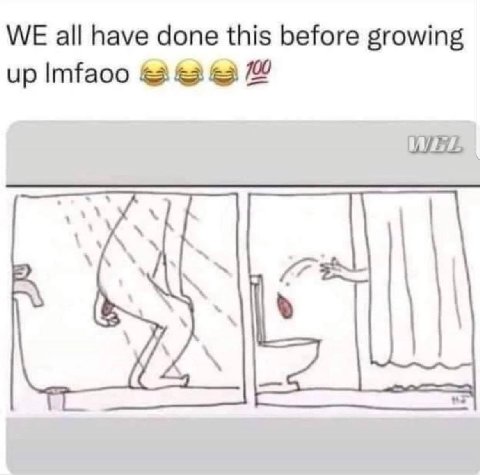 WE all have done this before growing up Imfaoo &2 &2