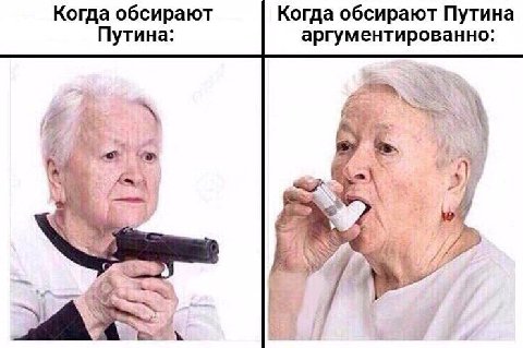 Когда обсирают Когда обсирают Путина Путина: аргументированно: 5%