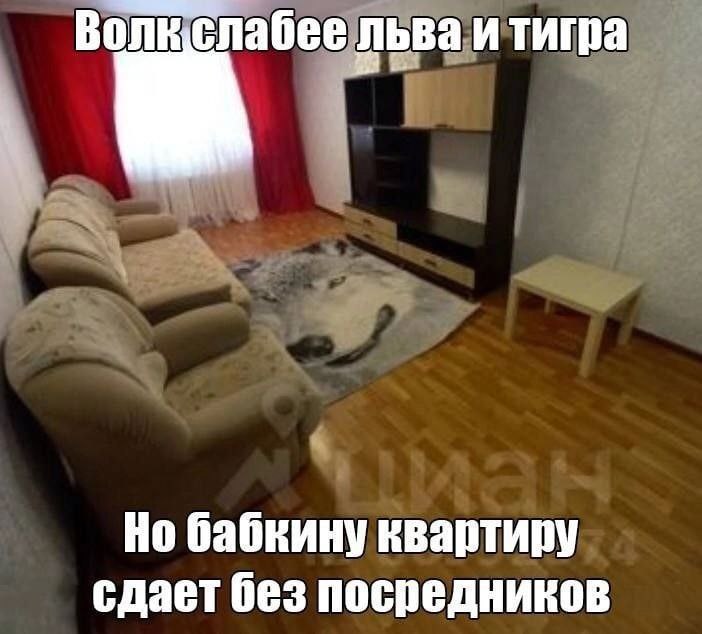 Волкслабеельваи тигра бабкину квартиру. сдает без посредников