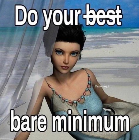 your bare minimum