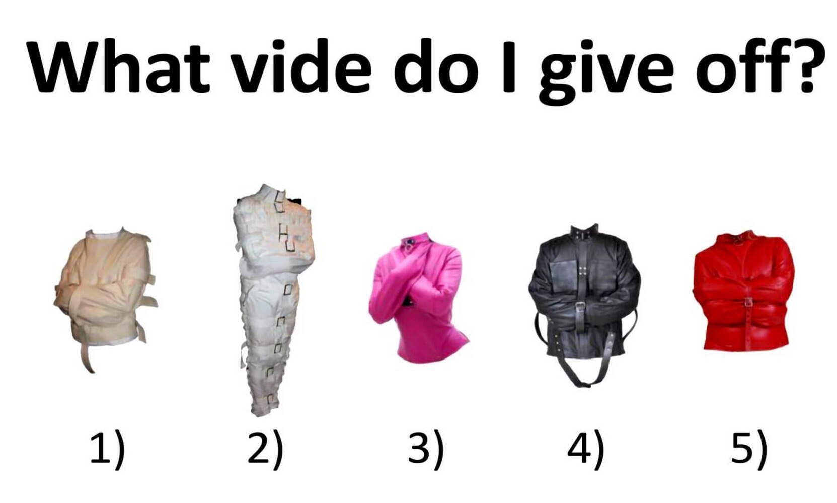 What vide give off? 1) 2) 3) 4) 5)