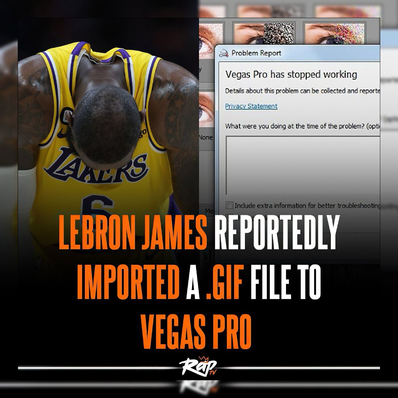 $3 Problem Report Vegas Pro has stopped working about this problem can be collected and герог Privacy Statement What were you doing at the time of the problem? (opts REPORTEDLY A FILE TO Rep
