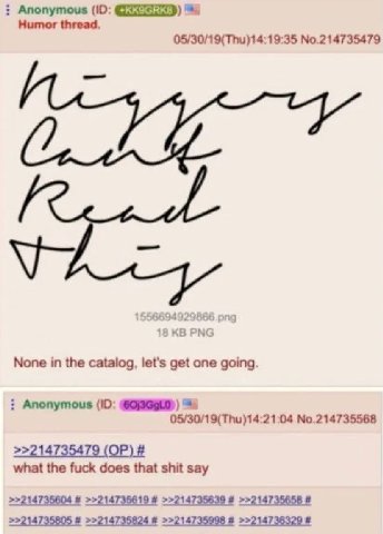 Anonymous Humor thread. 05/30/19(Thu)14:19:35 №.214735479 669497 РМС None the catalog, get one going. Anonymous 05/30/19(Thu)14:21:04 No.214735568 >>214735479 what the fuck does that shit say >>214735