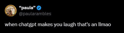 “раша” @paularambles when chatgpt makes you laugh that's an Итао