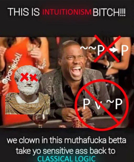 we clown in this muthafucka betta take sensitive ass back to CLASSICAL LOGIC