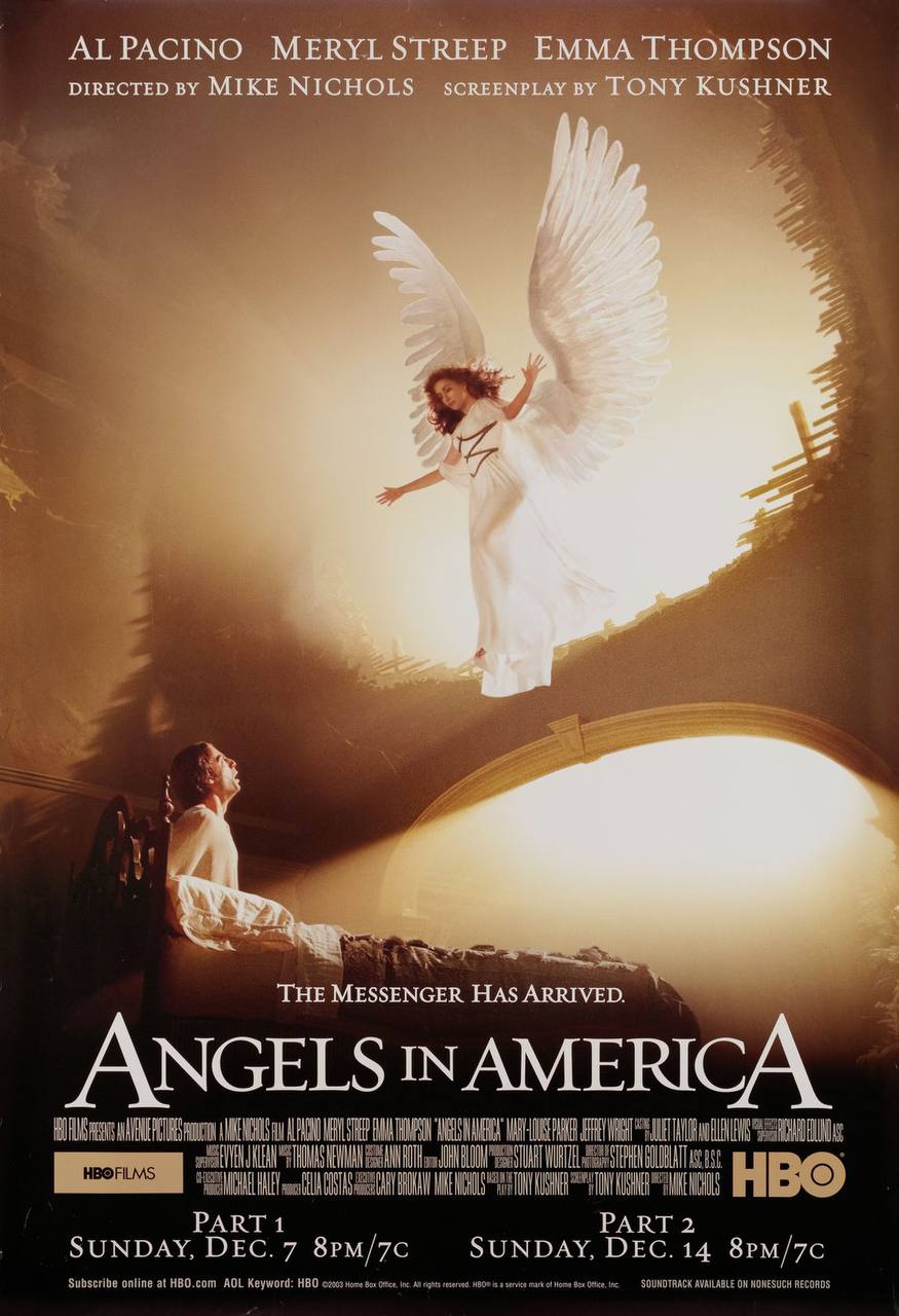 Ангелы в Америке (2003)

Часть 1. Миллениум.

Раз уж и сериал разбит на две части, то и своими впечатлениями тоже поделюсь в двух частях.

Просмотр этой обласканной критиками адаптации одноименной пье