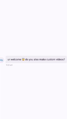 мир urwelcome ® do you also make custom videos? Мр avideo of your dad saying that he's proud of you hii thanks for subscribing