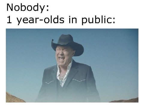 Nobody: 1 year-olds in public: