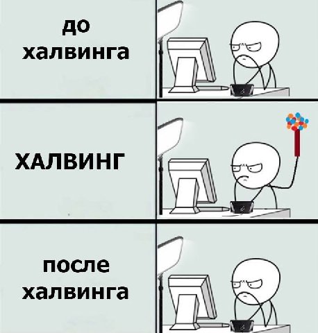 до халвинга ХАЛВИНГ халвинга после