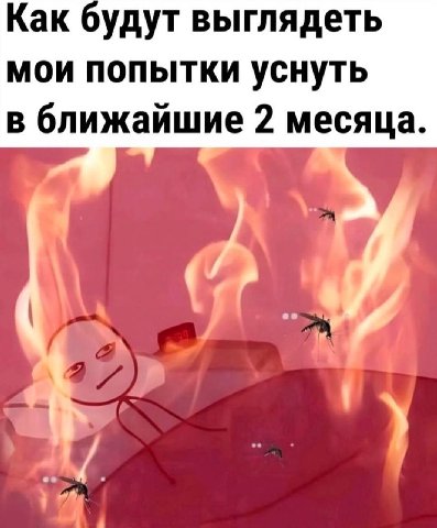 Как будут выглядеть мои попытки уснуть в ближайшие 2 месяца.