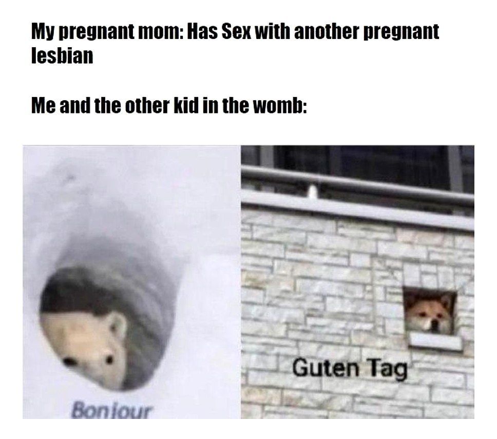 My pregnant mom: Has Sex with another pregnant Me and the other kid in the womb: Сшеп Воп