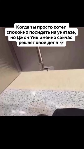 Когда ты просто хотел спокойно посидеть на унитазе, но Джон Уик именно сейчас решает свои дела **
